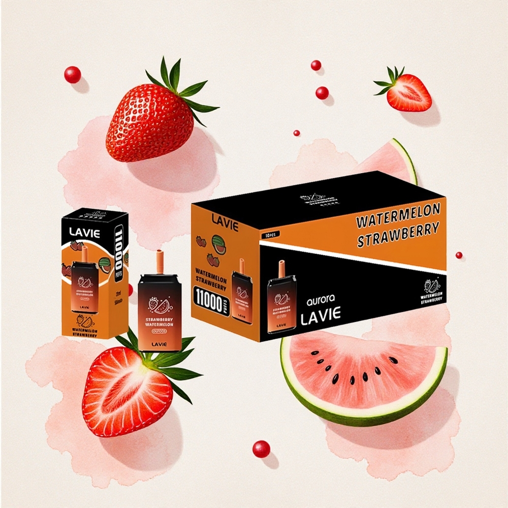 Φράουλα Καρπούζι LAVIE Aurora 11000 Puffs 22ML Greece wholesale