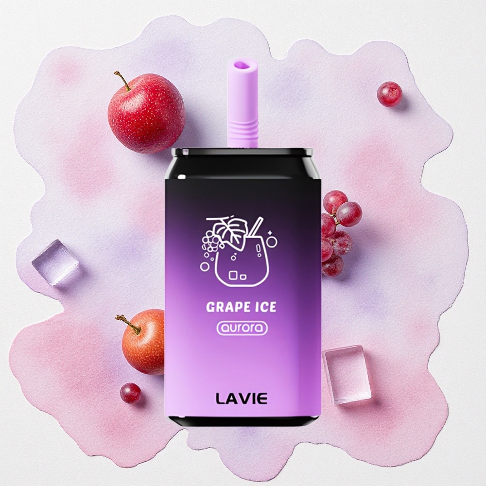Σταφύλι Πάγος LAVIE Aurora 11000 Puffs 22ML Greece wholesale