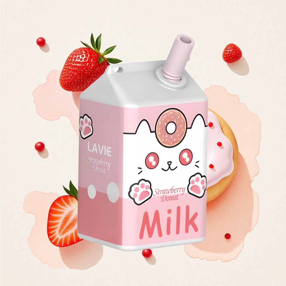 Φραουλα Ντόνατ LAVIE Milk 7000 Puffs 16ML Greece wholesale