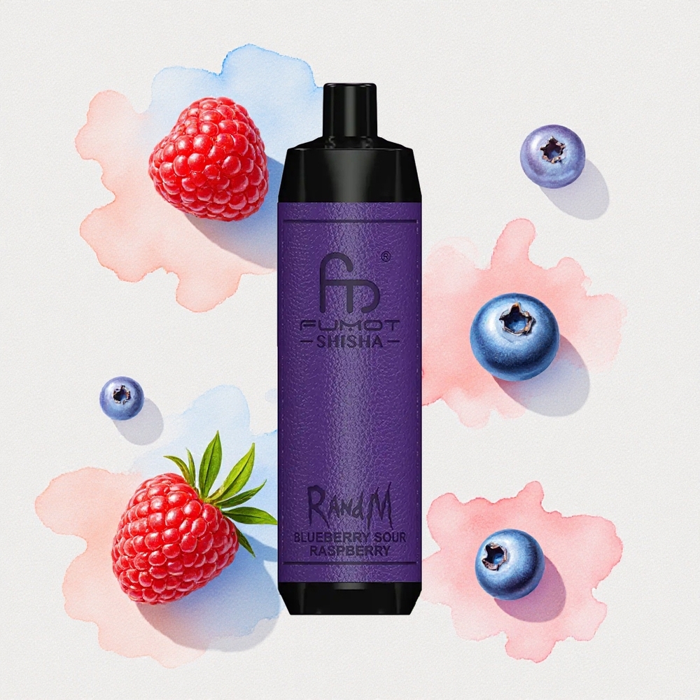 Μπλε Βατόμουρο RandM Fumot Shisha 10000 Puffs 18ml Greece wholesale