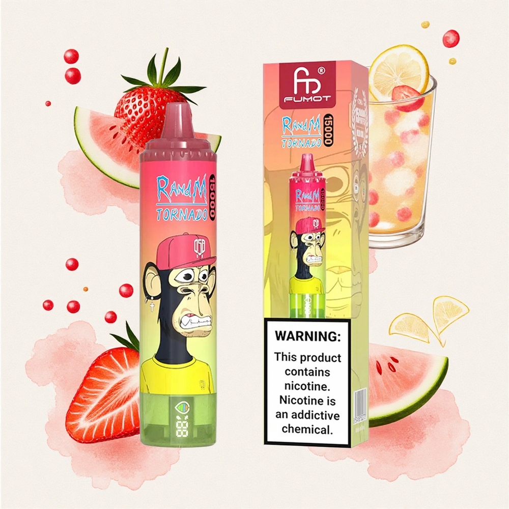 Φράουλα Καρπούζι Λεμονάδα RandM Fumot Tornado 15000 Puffs 25ml Ελλάδα wholesale
