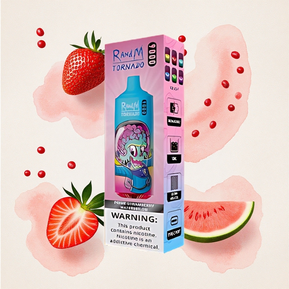Prime Φράουλα Καρπούζι RandM Tornado 9000 Puffs 18 mL Greece wholesale