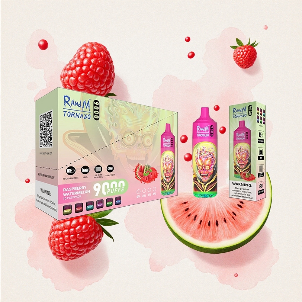 Βατόμουρο Καρπούζι RandM Tornado 9000 Puffs 18 mL Greece wholesale