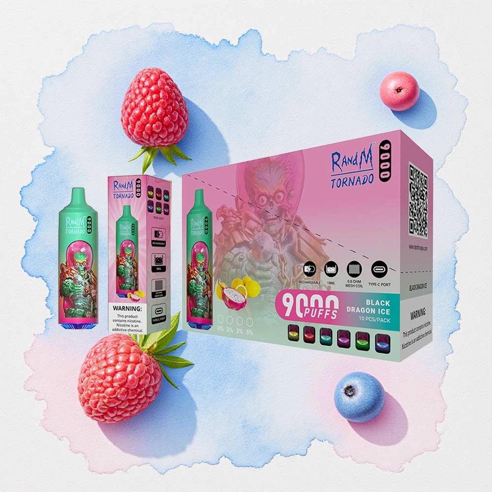 Μπλε Ρας Κους RandM Tornado 9000 Puffs 18 mL Ελλάδα wholesale