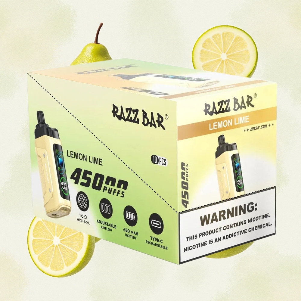Λεμονι-Ασπραδι Razz Bar 45000 Puffs 1.0 Ohm Greece wholesale