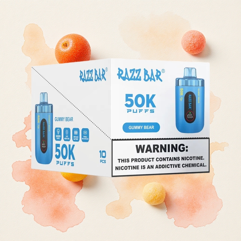 Αρκούδα Γκουμι Razz Bar 50K Puffs 1.0 Ohm Greece wholesale
