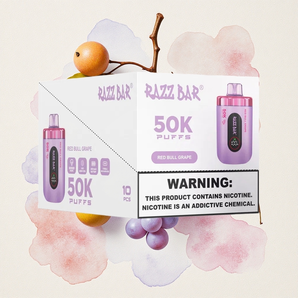 Σταφύλι Red Bull Razz Bar 50K Puffs 1.0 Ohm Greece wholesale