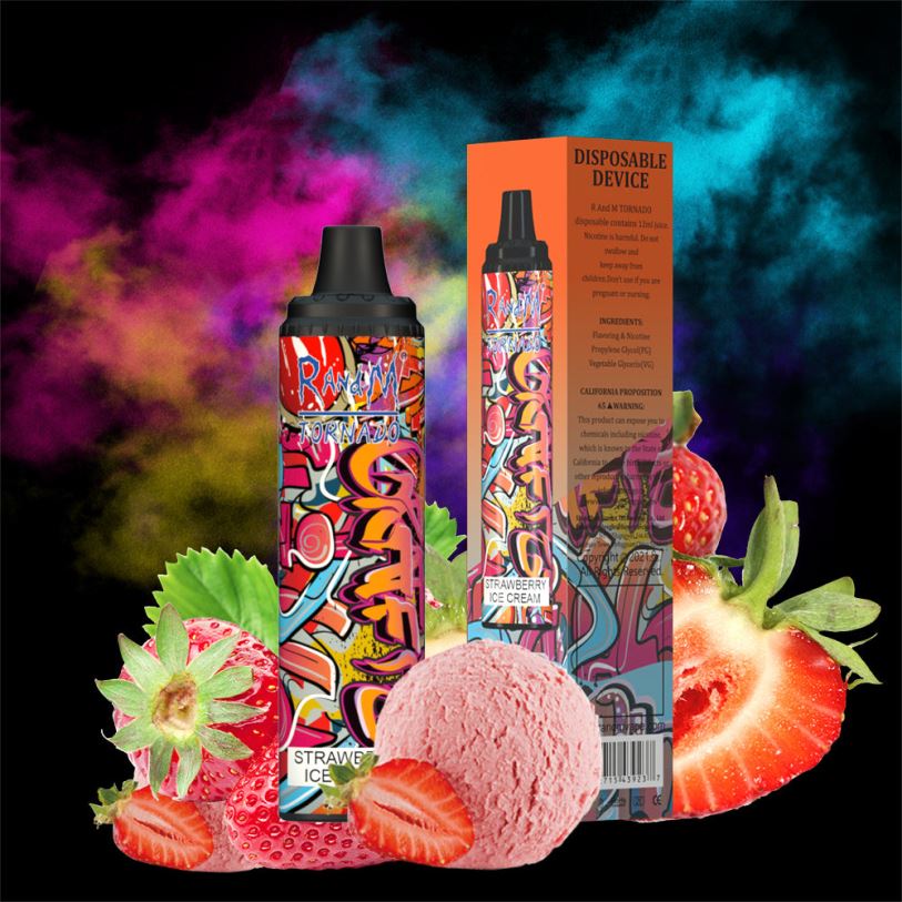 RandM Disposable Vape | RandM Tornado RL040296 Συσκευή vape pod 6000 ελέγχου ροής αέρα 1 τεμ μαλλί της γριάς