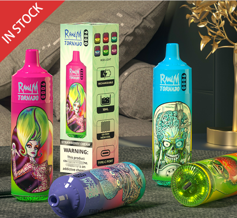 Best RandM Flavor | RandM Tornado RL040139 Συσκευή 9000 vape pod 1pc έκδοση 1 ακτινίδιο γκουάβα πάθους