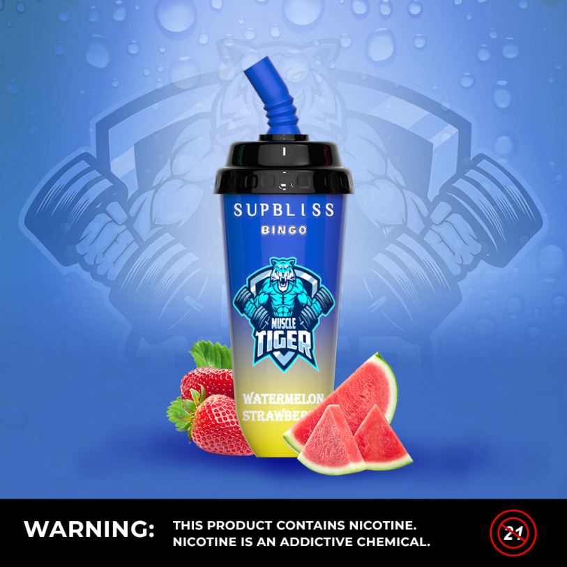 RandM Disposable Vape | RandM Supbliss Bingo RL040256 Συσκευή 8000 vape pod 1 τεμ παγωτό φράουλα