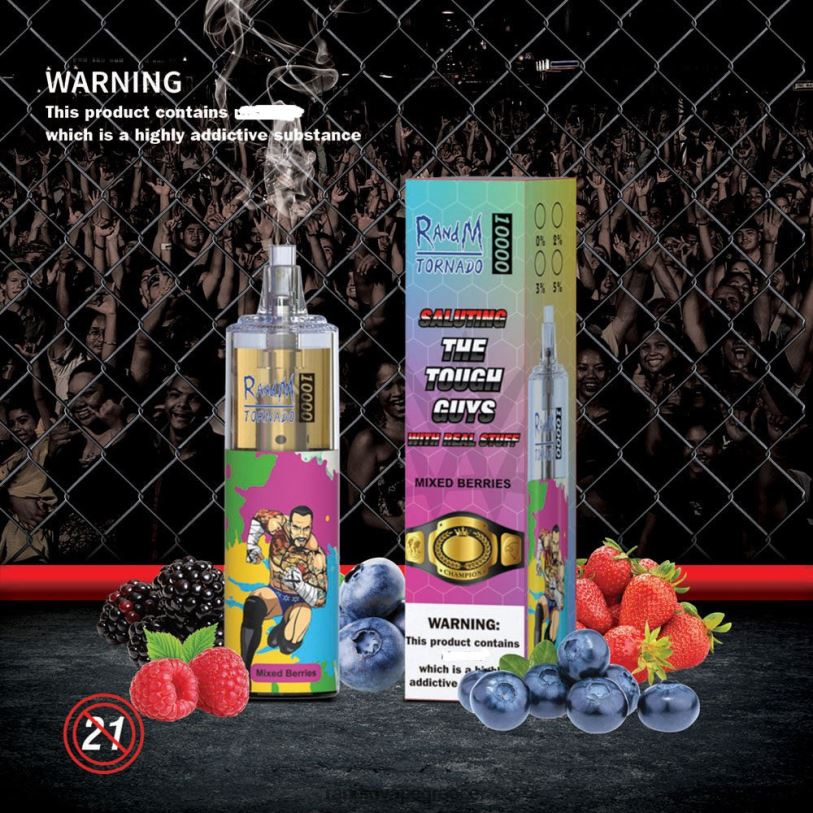 RandM Vape Shop | RandM Tornado RL040115 10000 Συσκευή ατμού ελέγχου ροής αέρα 1 τεμ αίμα τίγρης