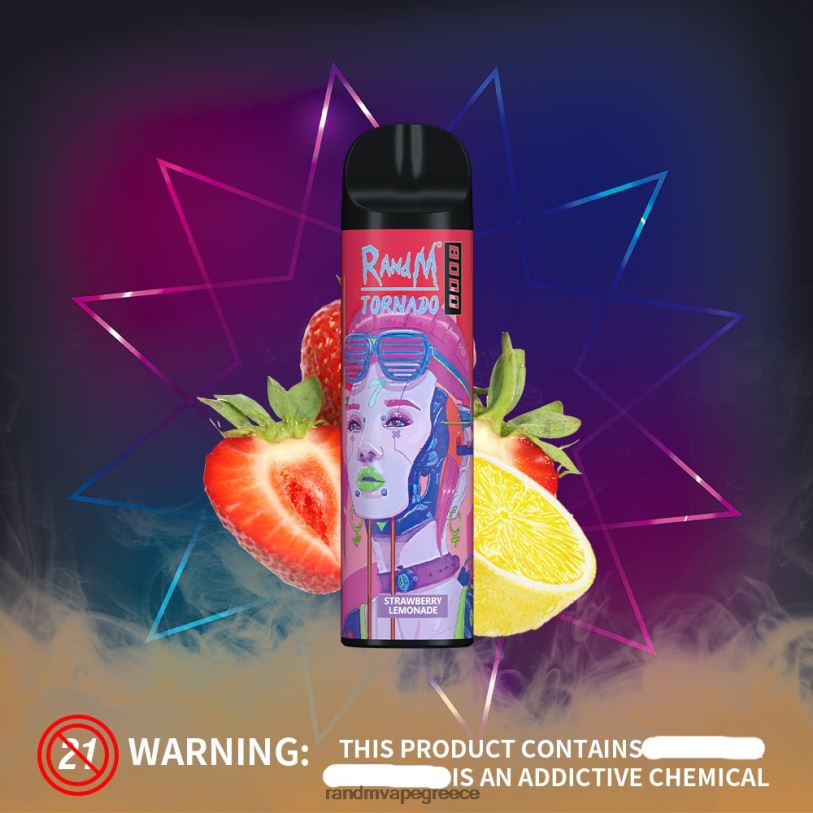 RandM Vape Store | RandM Tornado RL040237 Συσκευή ατμού ελέγχου ροής αέρα 8000 1 τεμ μπλε πάγος razz