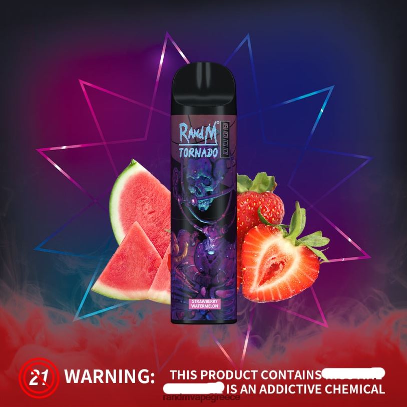 RandM Vape Store | RandM Tornado RL040237 Συσκευή ατμού ελέγχου ροής αέρα 8000 1 τεμ μπλε πάγος razz