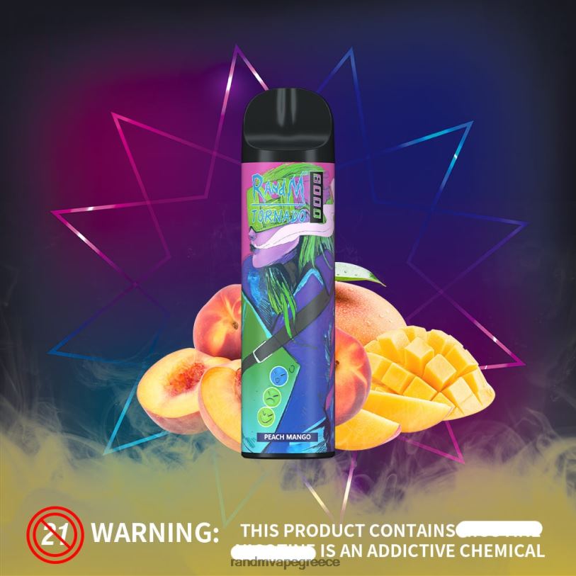 RandM Vape Store | RandM Tornado RL040237 Συσκευή ατμού ελέγχου ροής αέρα 8000 1 τεμ μπλε πάγος razz
