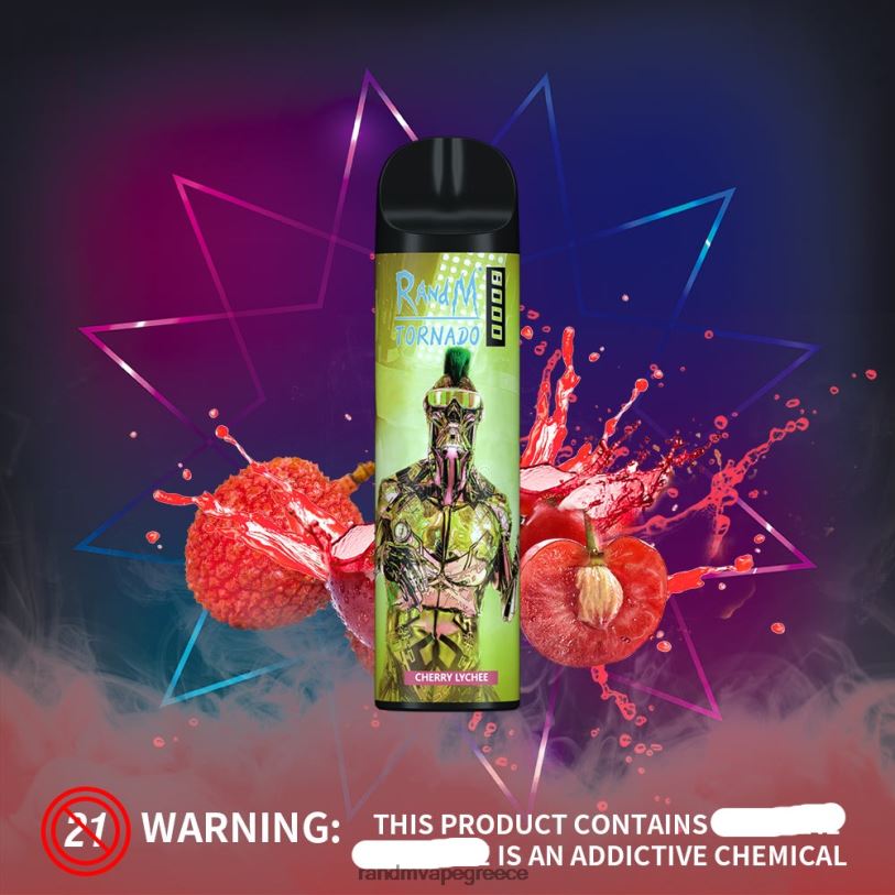 RandM Vape Store | RandM Tornado RL040237 Συσκευή ατμού ελέγχου ροής αέρα 8000 1 τεμ μπλε πάγος razz