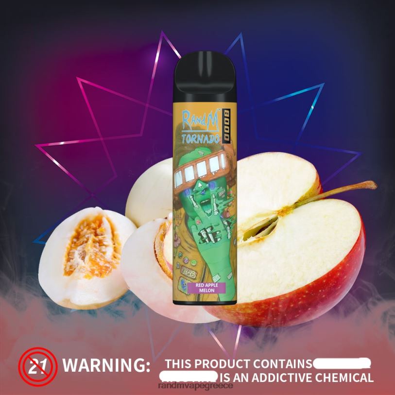 RandM Vape Store | RandM Tornado RL040237 Συσκευή ατμού ελέγχου ροής αέρα 8000 1 τεμ μπλε πάγος razz