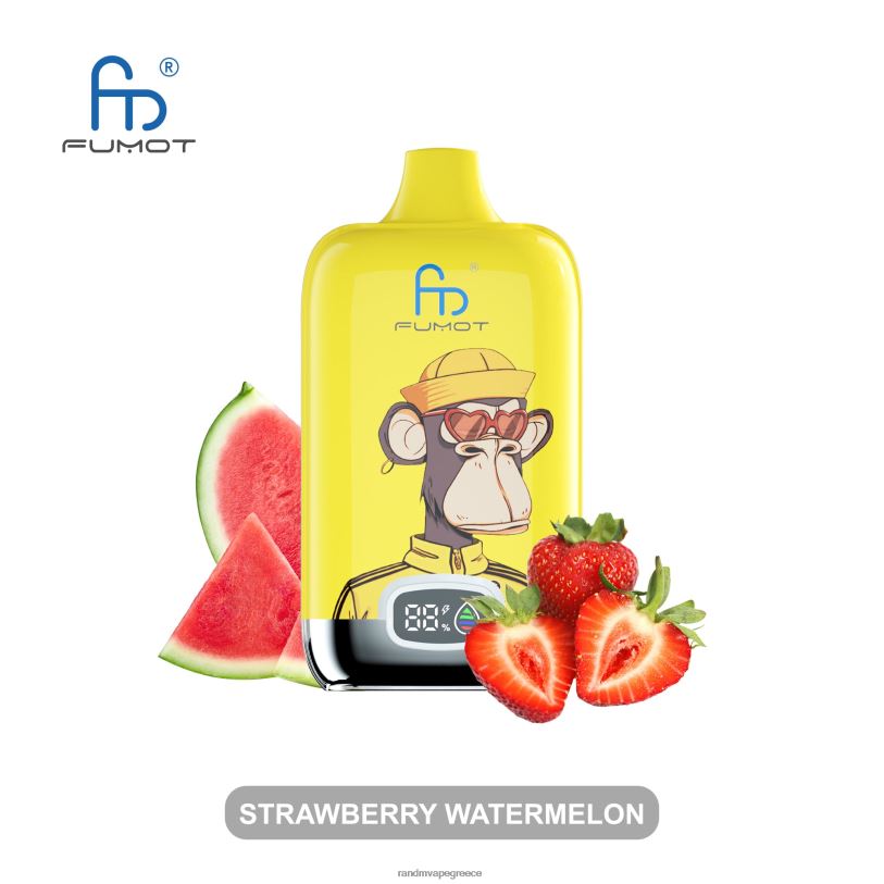 Best RandM Flavor | Fumot Original RandM Digital Box RL0409 Συσκευή ατμού με μπαταρία 12000 και οθόνη υγρών πάγος φράουλας