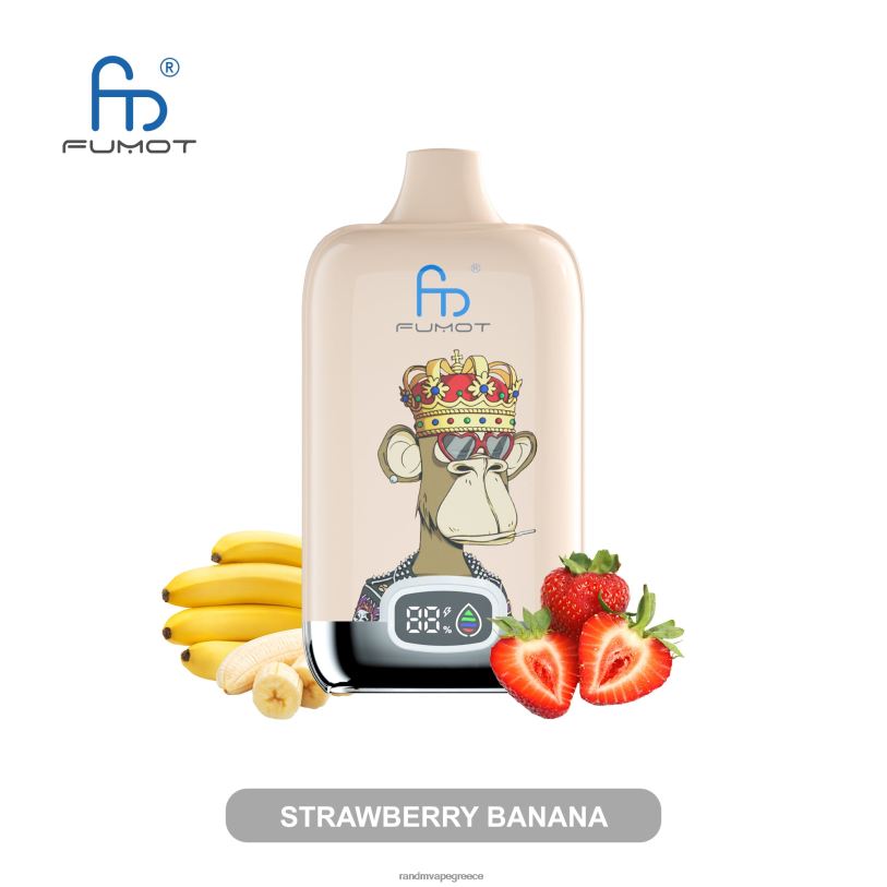 RandM Vape Shop | Fumot Original RandM Digital Box RL0405 Συσκευή ατμού με μπαταρία 12000 και οθόνη υγρών καρπούζι φράουλα
