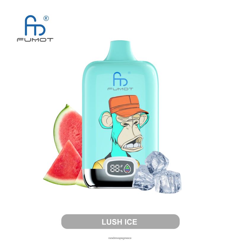 RandM Vape Shop | Fumot Original RandM Digital Box RL0405 Συσκευή ατμού με μπαταρία 12000 και οθόνη υγρών καρπούζι φράουλα