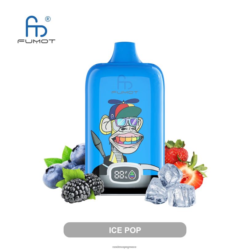 RandM Vape Shop | Fumot Original RandM Digital Box RL0405 Συσκευή ατμού με μπαταρία 12000 και οθόνη υγρών καρπούζι φράουλα