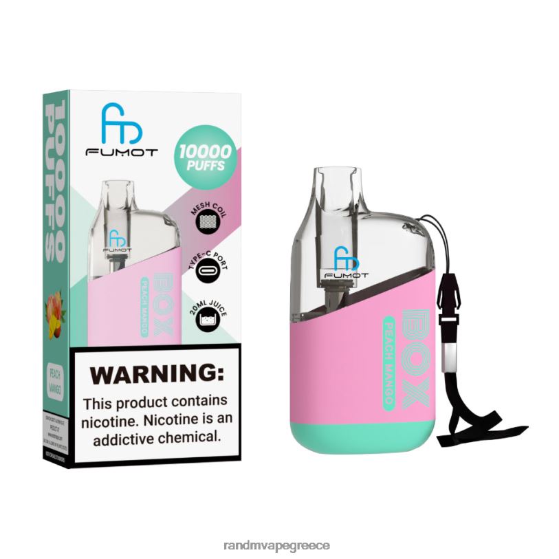 RandM Disposable Vape | Fumot Original RandM Tornado Box RL04086 10000 Συσκευή ατμού ελέγχου ροής αέρα 1 τεμ πλούσιος πάγος