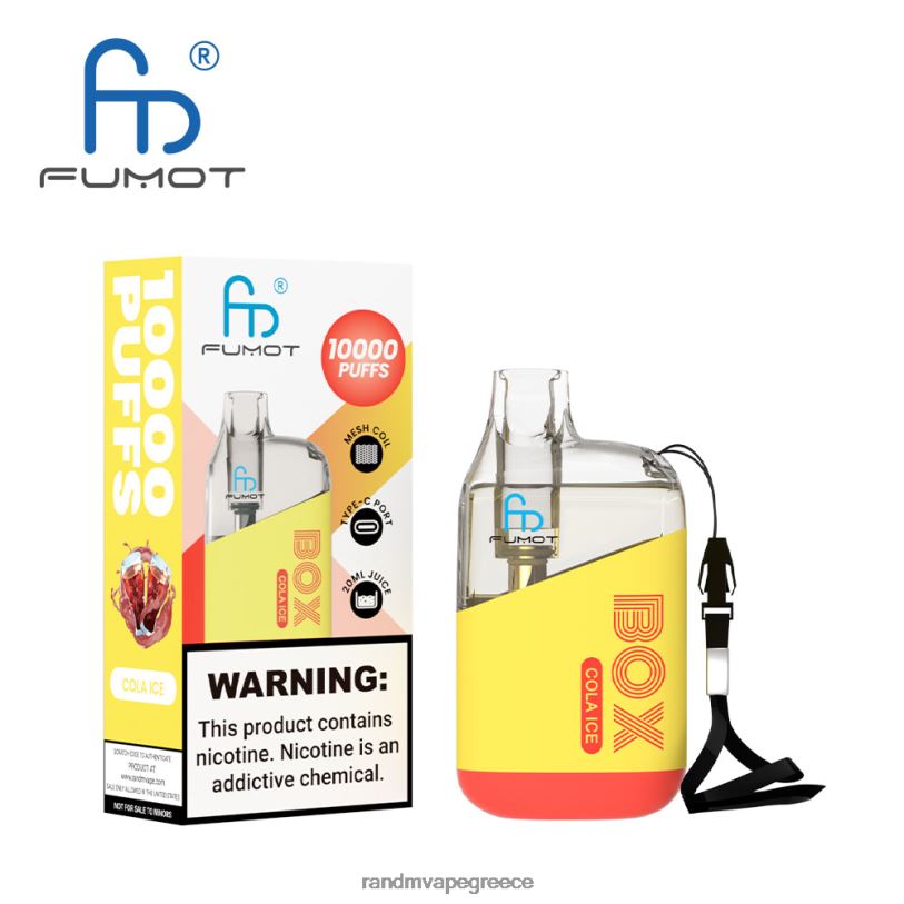 RandM Disposable Vape | Fumot Original RandM Tornado Box RL04086 10000 Συσκευή ατμού ελέγχου ροής αέρα 1 τεμ πλούσιος πάγος