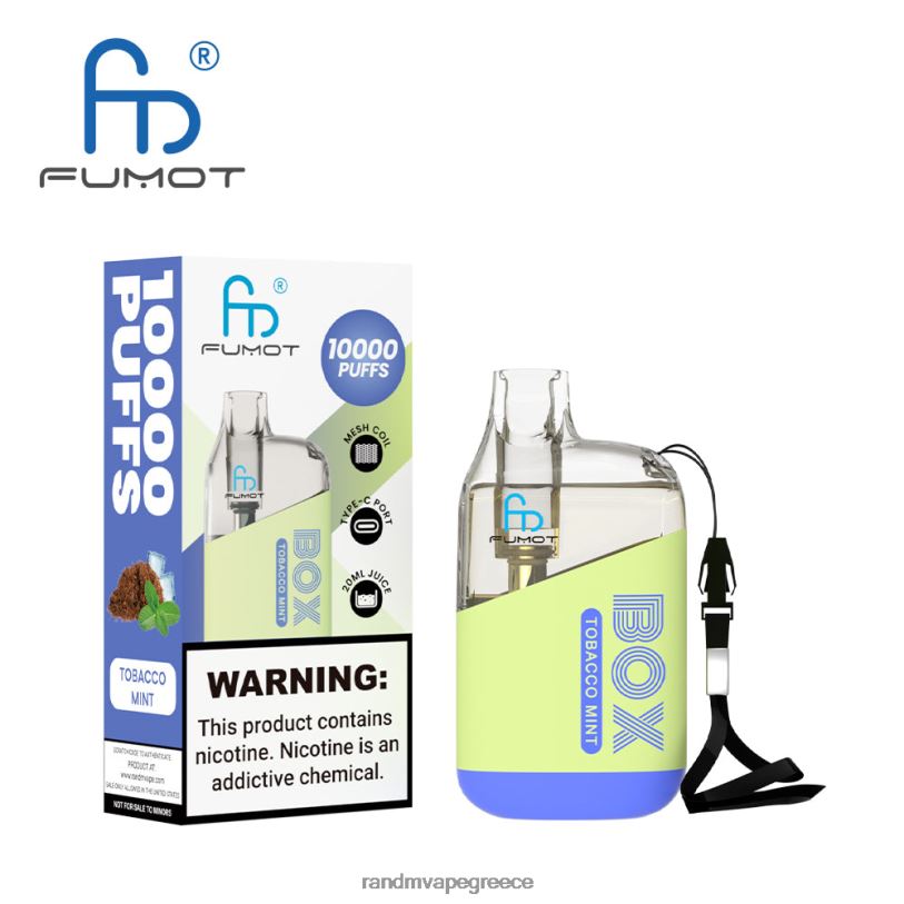 RandM Disposable Vape | Fumot Original RandM Tornado Box RL04086 10000 Συσκευή ατμού ελέγχου ροής αέρα 1 τεμ πλούσιος πάγος